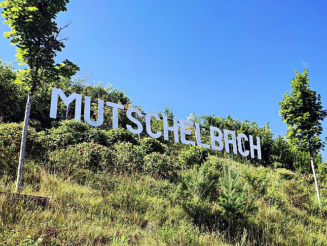 Schriftzug von Mutschelbach